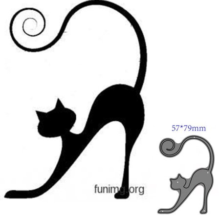 Изящный силуэт кошки