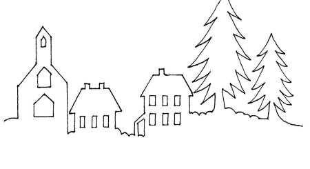 Украшения на окна домики