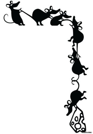 Трафареты для декора мышки