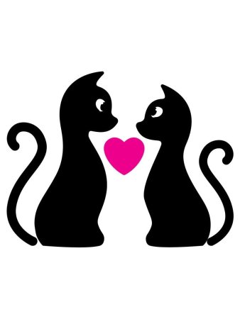 Влюбленные котики