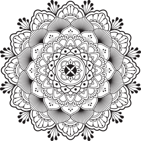 Мандала для вырезания