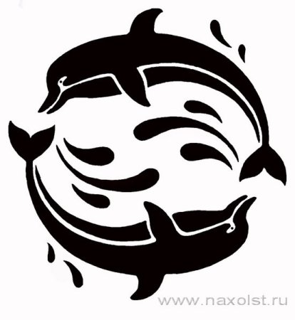 Трафареты морские для декора стен