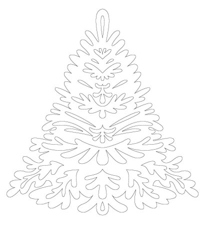 Вытынанка елка