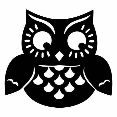 Сова трафарет