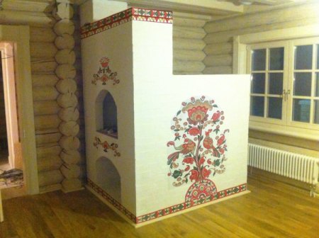 Расписная печь