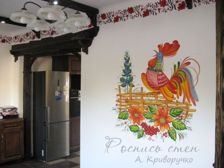 Роспись стен в русском стиле