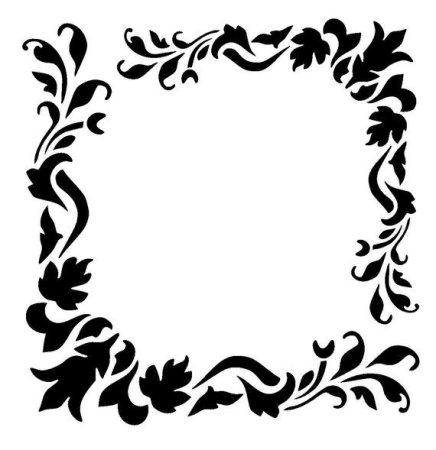 Трафарет рамка декоративная