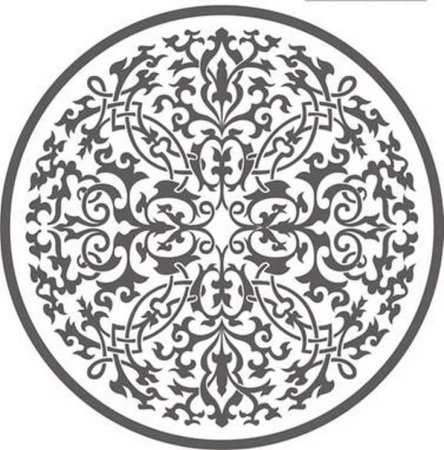 Трафареты для декора круглые