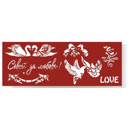 Пластиковый трафарет для декора