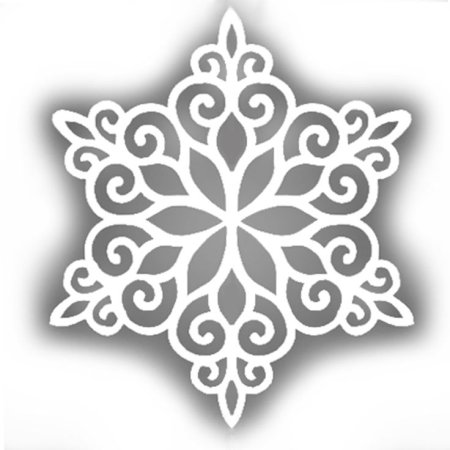 Вытынанка снежинки
