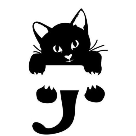 Трафарет кошки
