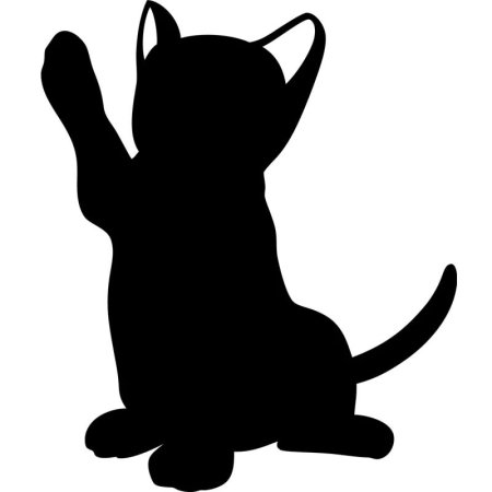 Трафарет кошки для вырезания