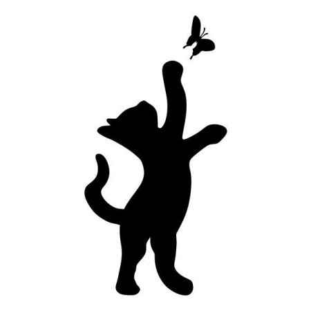 Силуэты кошек на стену