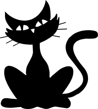 Трафареты котов для декора