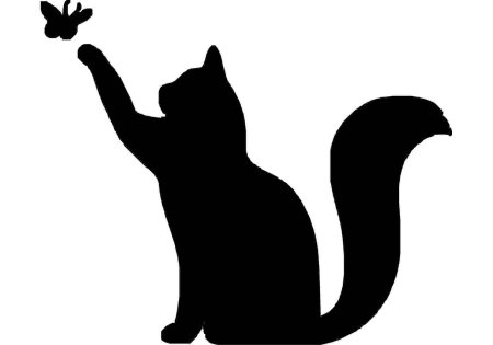 Силуэт кошки