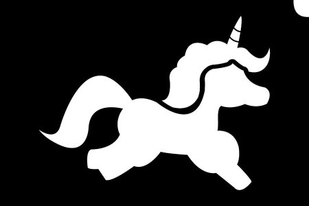 Единорог трафарет