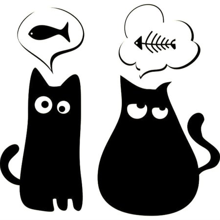 Трафареты котов для декора