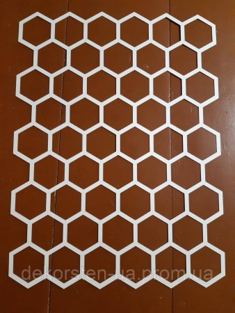 Трафарет для стен соты