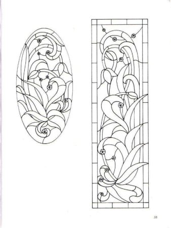 Трафареты для витражной росписи по стеклу
