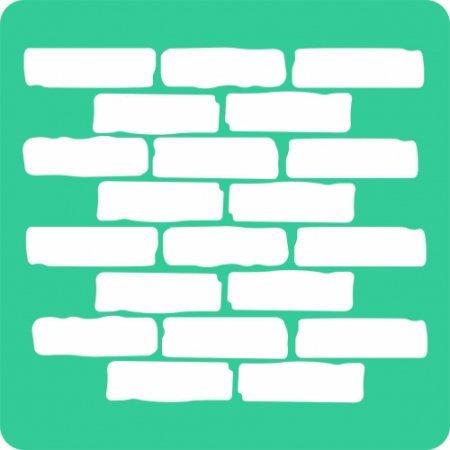 Трафарет кирпичики
