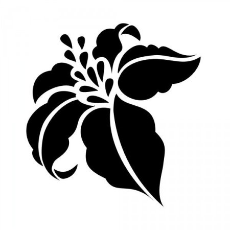Силуэт лилии
