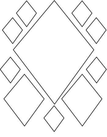 Трафареты геометрических фигур для декора (49 фото)