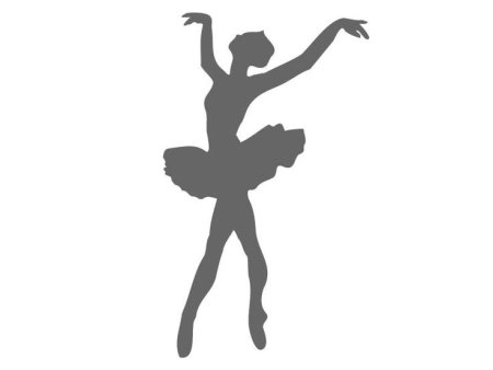 Бумажная балерина трафарет