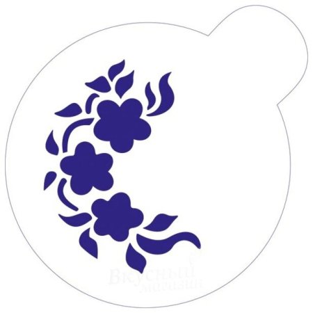 Трафарет для торта цветы