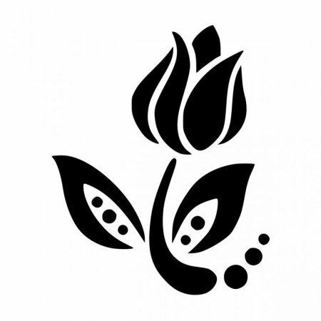 Трафарет для торта цветы