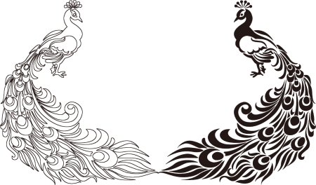 Павлин орнамент