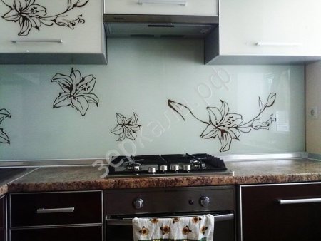Стекло с узором для кухни