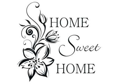 Трафарет Home