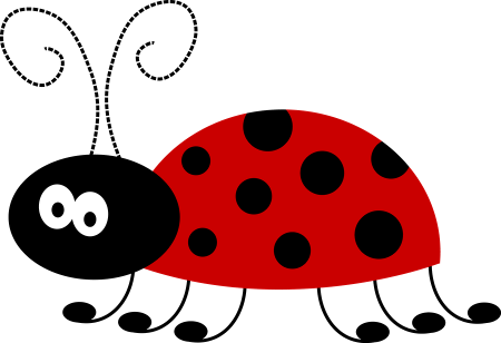 Божья коровка трафарет