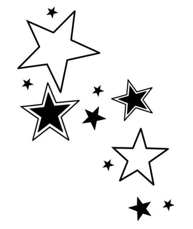 Трафареты звезд для декора стены (47 фото)