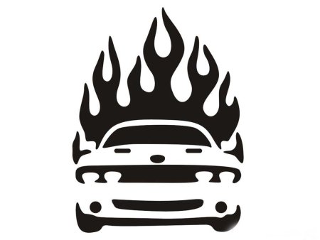 Автомобиль вектор чб