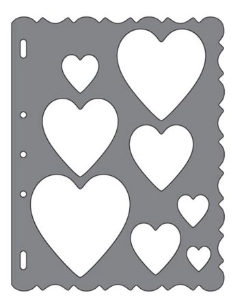 Трафареты для декора сердечки