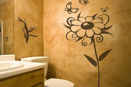 Трафареты для стен в ванной комнате