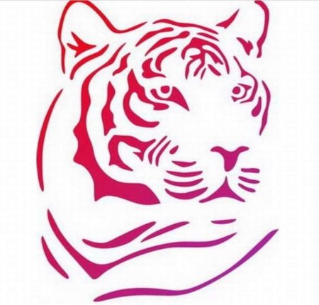 Вытынанка тигр