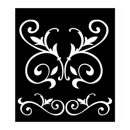 Трафареты узоров завитков для декора