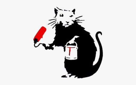 Граффити Banksy крысы