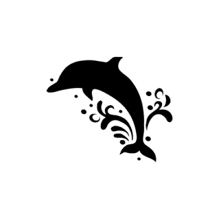 Эскиз дельфина тату