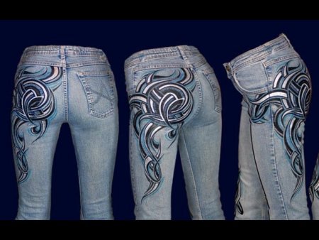 Трафареты для декора джинсы (50 фото)