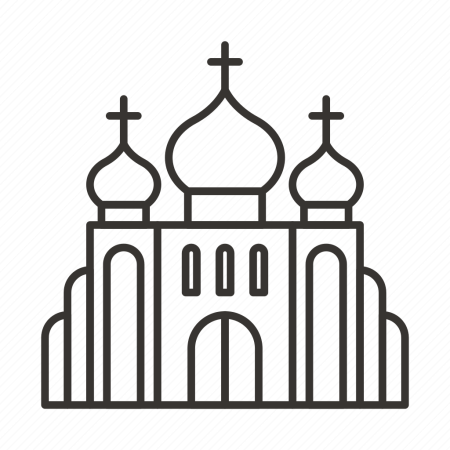 Храм раскраска