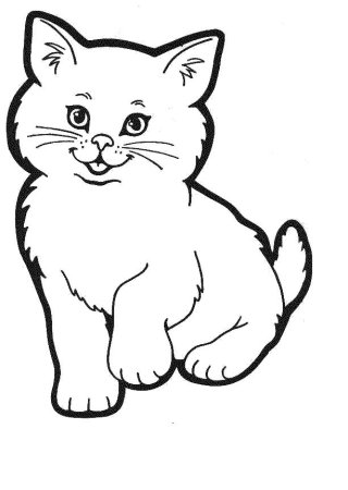Раскраска кот