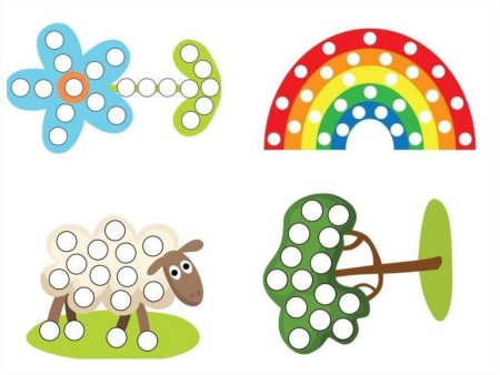 Пластилиновые заплатки для детей 3-4 лет