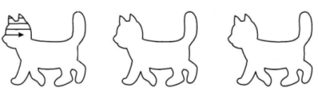 Трафарет кота для рисования для детей