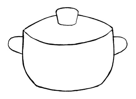 Кастрюля раскраска