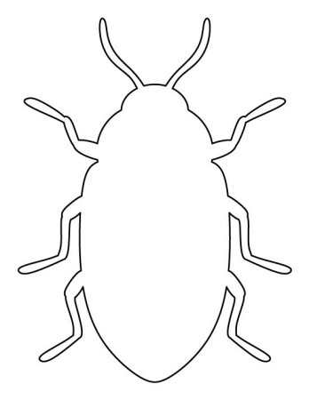 Трафареты насекомых для вырезания