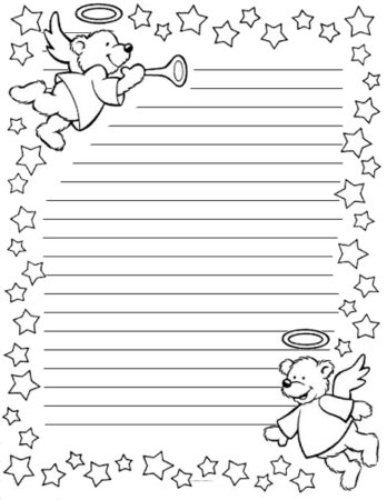 Письмо деду Морозу раскраска