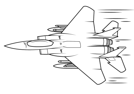 Раскраска истребитель бомбардировщик Су-34